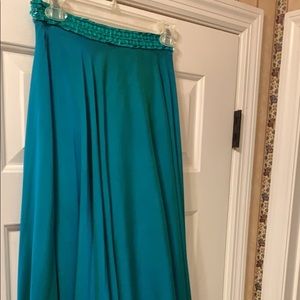 Sherri Hill teal skirt size 4